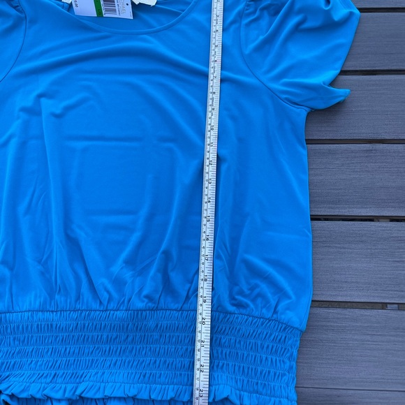 Michael Kors blue top  NWT - Picture 3 of 10